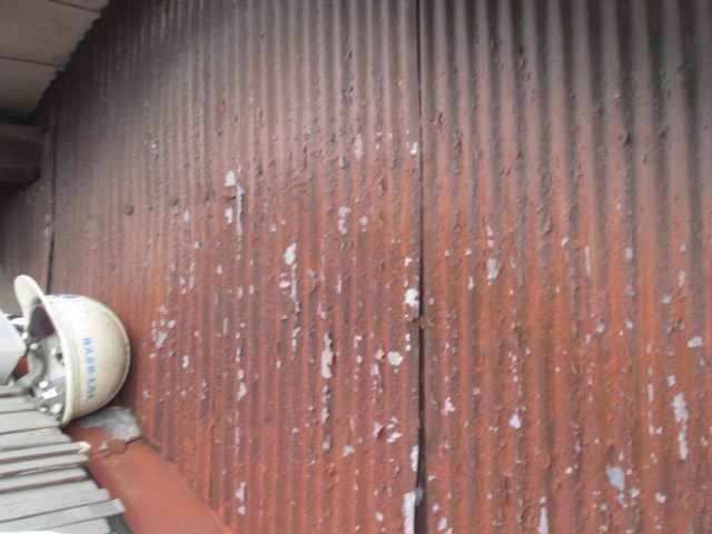 姫路市のトタン外壁の経年劣化